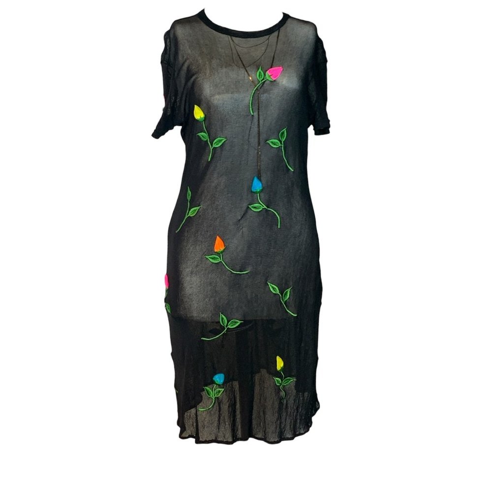 Vintage 90’s Mesh Little Black Dress